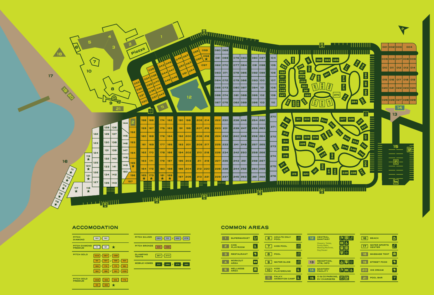 Map of Falkensteiner Camping Zadar